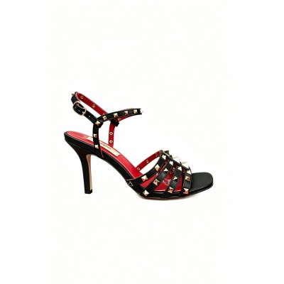 VALENTINO GARAVANI ROCKSTUD KIDSKIN SANDAL 65MM